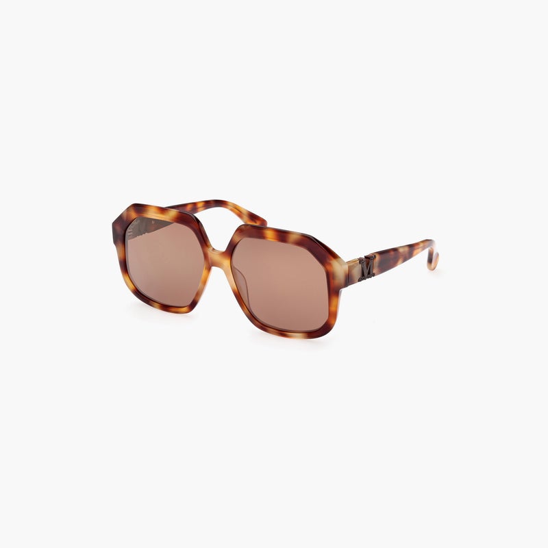MaxMara Square Sunglasses for Women with Brown Lenses - Image 1